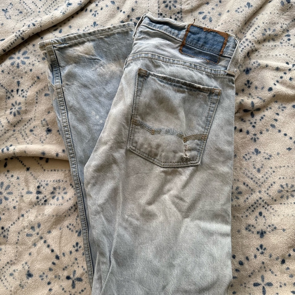 American Eagle Outfitters Men's Washed Gray Jeans